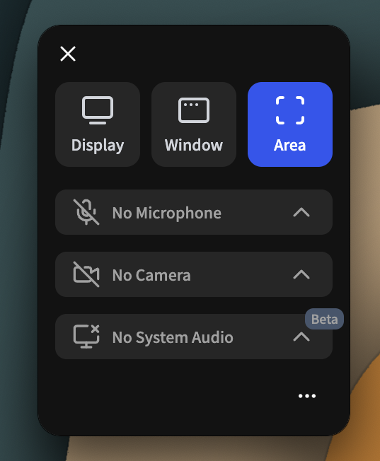 Recording the Entire Display